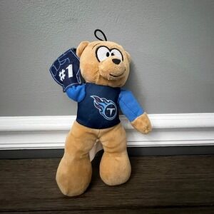 2020 Good Stuff Tennessee Titans #1 Stuffed Plush Bear 9 Inch NFL